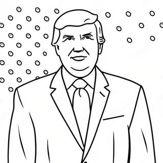 Donald Trump In A Suit Coloring Page 30384-24344