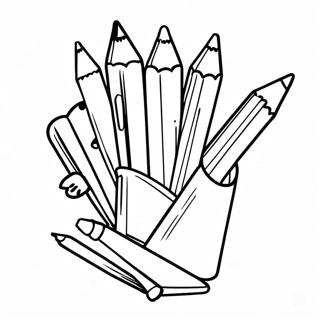 Pencil Coloring Page For Kids 30393-24339