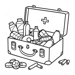 First Aid Kit Coloring Page 30413-24361