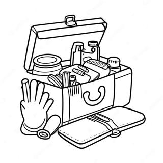 First Aid Kit Coloring Page 30413-24362