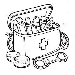 First Aid Kit Coloring Page 30413-24363