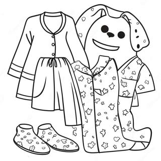 Pajama Day Coloring Page 30423-24366