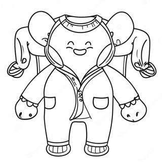 Pajama Day Coloring Page 30423-24367