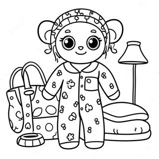 Pajama Day Coloring Page 30423-24368