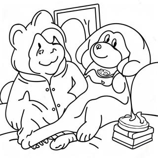 Cozy Pajama Party Coloring Page 30424-24373