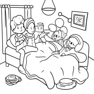 Cozy Pajama Party Coloring Page 30424-24374