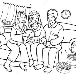 Cozy Pajama Party Coloring Page 30424-24376