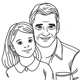 Father And Daughter Coloring Page 30433-24369