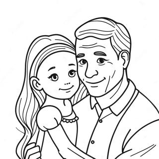 Father And Daughter Coloring Page 30433-24370