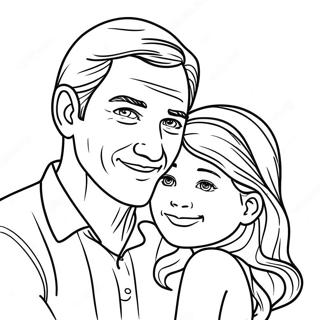 Father And Daughter Coloring Page 30433-24371