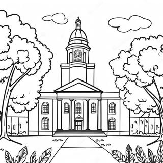 College Campus Coloring Page 30453-24389