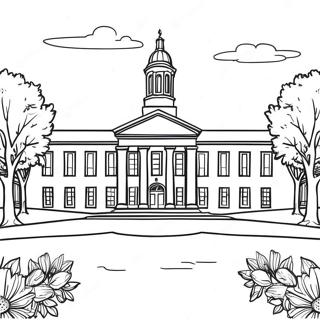 College Campus Coloring Page 30453-24390