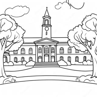 College Campus Coloring Page 30453-24392