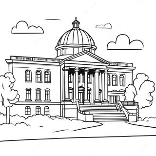 University Building Coloring Page 30454-24393