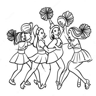 Arizona Cardinals Cheerleaders Coloring Page 30464-24397