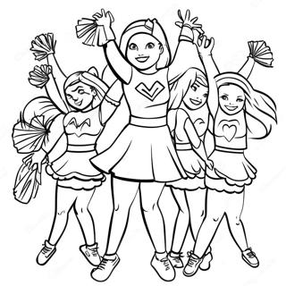 Arizona Cardinals Cheerleaders Coloring Page 30464-24398