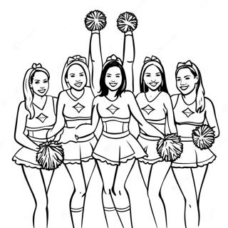 Arizona Cardinals Cheerleaders Coloring Page 30464-24399