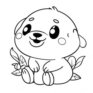 Cute Sticker Coloring Page 30473-24411