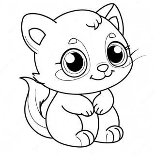 Adorable Animal Sticker Coloring Page 30474-24407