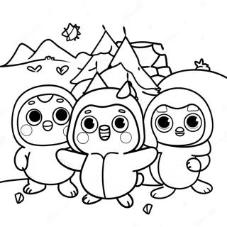 Pororo And Friends Winter Adventure Coloring Page 30484-24417