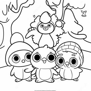 Pororo And Friends Winter Adventure Coloring Page 30484-24418