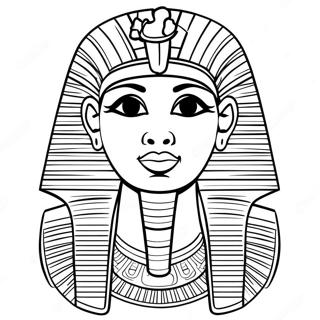 Ancient Egyptian Pharaoh Coloring Page 30504-24441