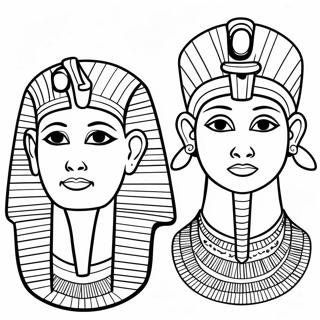 Ancient Egyptian Pharaoh Coloring Page 30504-24442