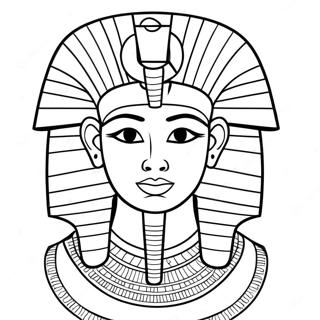 Ancient Egyptian Pharaoh Coloring Page 30504-24443