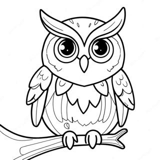 Finished Owl Coloring Page 30523-24446