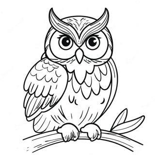 Finished Owl Coloring Page 30523-24447