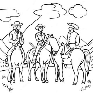 Westward Expansion Historical Scene Coloring Page 30533-24451