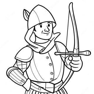 Adventurous Robin Hood Coloring Page 30544-24466