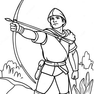 Adventurous Robin Hood Coloring Page 30544-24467