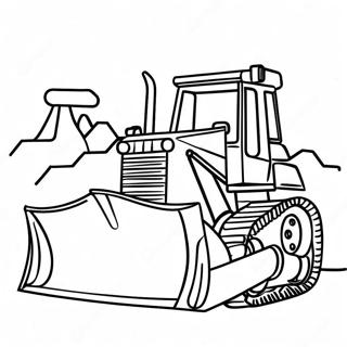 Bulldozer Construction Site Coloring Page 30563-24479