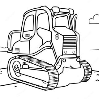 Bulldozer Construction Site Coloring Page 30563-24480