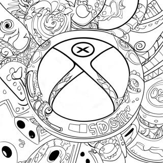 Xbox Logo Coloring Page 30573-24482