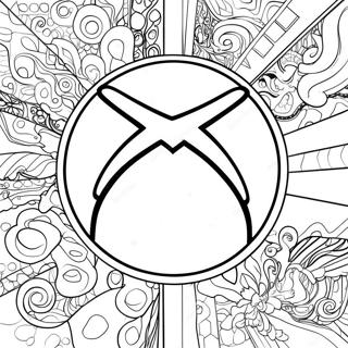 Xbox Logo Coloring Page 30573-24484