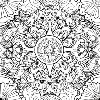 Kaleidoscope Patterns Coloring Page 30583-24496