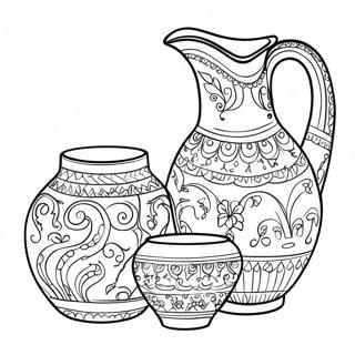 Pottery Coloring Pages