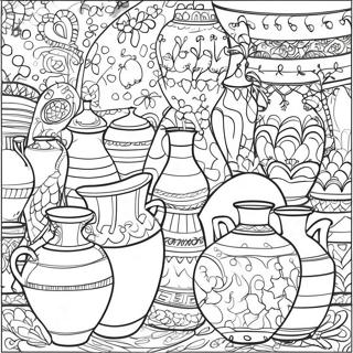 Colorful Pottery Designs Coloring Page 30614-24522