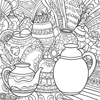 Colorful Pottery Designs Coloring Page 30614-24524