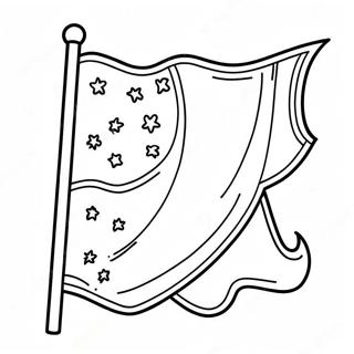 Blank Flag Template Coloring Pages