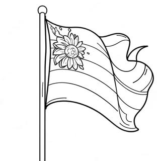 Colorful Blank Flag Template Coloring Page 30654-24554