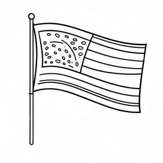 Colorful Blank Flag Template Coloring Page 30654-24556