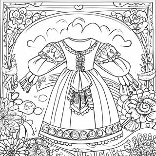 Traditional Clothing Coloring Page 30664-24561