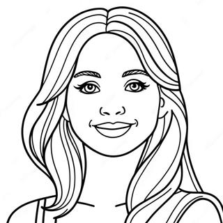 Pretty Girl Coloring Page 3066-2498