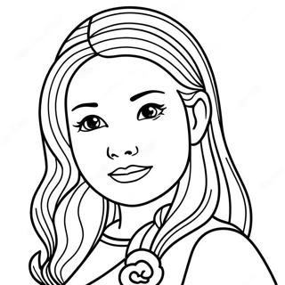 Pretty Girl Coloring Page 3066-2500