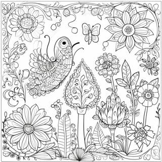 Intricate Johanna Basford Garden Coloring Page 30674-24573