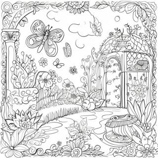 Intricate Johanna Basford Garden Coloring Page 30674-24574