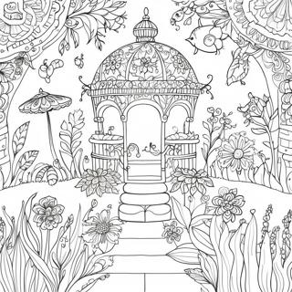 Intricate Johanna Basford Garden Coloring Page 30674-24575